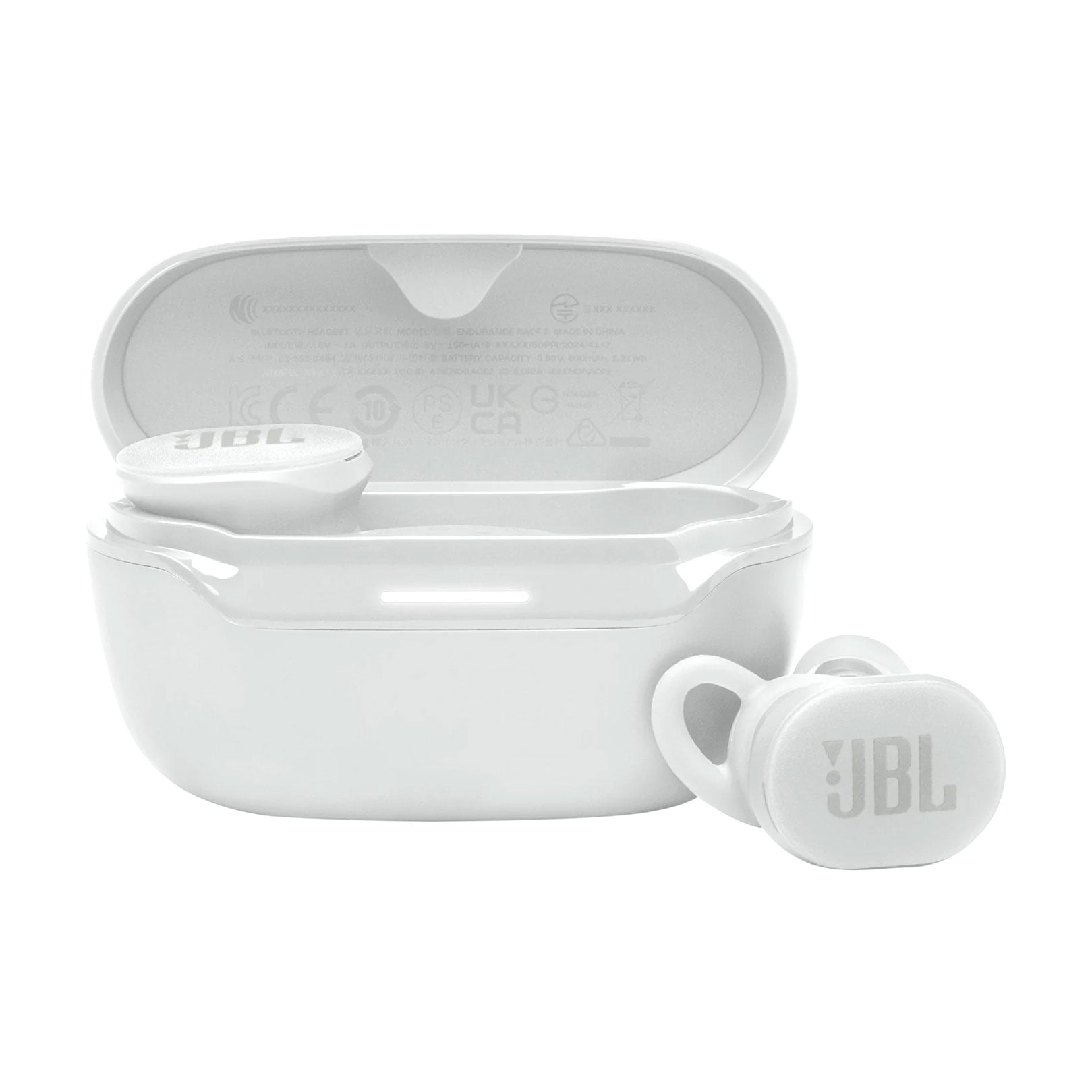 Бездротові вакуумні навушники JBL Endurance Race 2, білі (JBLENDURACE2WHT)